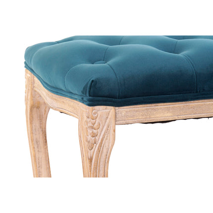 Barhocker DKD Home Decor Polyester Samt Kautschukholz grün (110 x 37 x 49 cm)