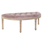Barhocker DKD Home Decor   natürlich Rosa Polyester Samt Kautschukholz (125 x 43 x 48 cm)