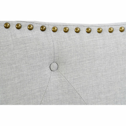 Kopfende des Betts DKD Home Decor Beige Polyester Kautschukholz (146 x 6 x 68 cm)