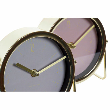 Bordur DKD Home Decor Gold 18 x 6,5 x 16 cm Scandi Kristall Beige Rosa Eisen (2 Stück)