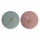 Wanduhr DKD Home Decor 40,5 x 5,5 x 40,5 cm Rosa grün (2 Stück)