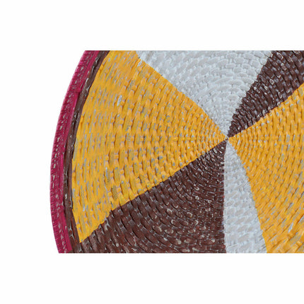 Wanddekoration DKD Home Decor 34,5 x 3,5 x 34,5 cm Bunt Boho (3 Stücke)