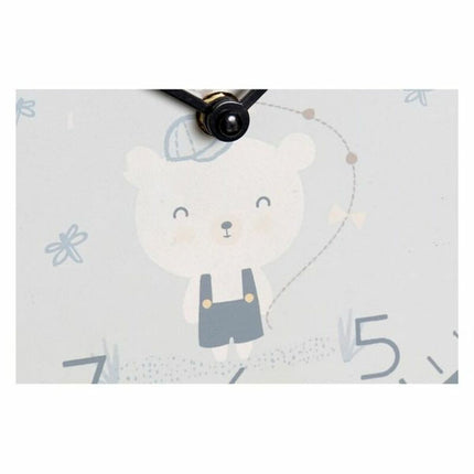 Wanduhr DKD Home Decor Blau Rosa Für Kinder Kunststoff Fugl Holz MDF 24 x 3 x 24 cm (2 Stück)