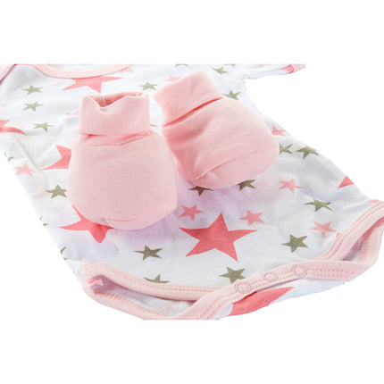 Bekleidungs-Set DKD Home Decor Baumwolle Sterne Blau Rosa
