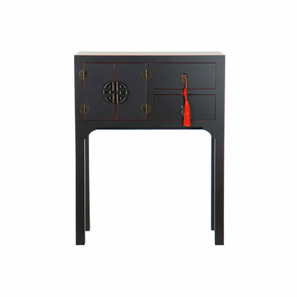 Konsole DKD Home Decor Schwarz Rot Tanne Holz MDF (63 x 26 x 83 cm)