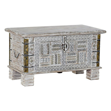 Truhe DKD Home Decor Indianer Mango-Holz Metall (80 x 40 x 45 cm)