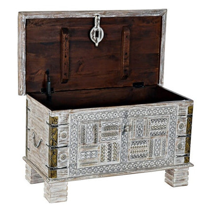 Truhe DKD Home Decor Indianer Mango-Holz Metall (80 x 40 x 45 cm)