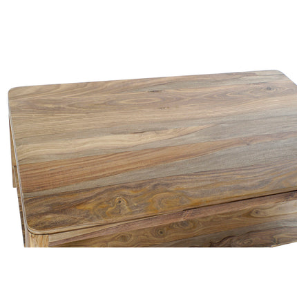 Tischdekoration DKD Home Decor 115 x 60,5 x 45 cm natürlich Holz Aluminium