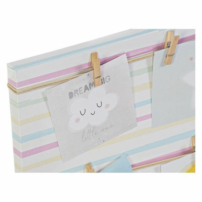 Fotorahmen DKD Home Decor Sunshine Leinwand Bunt Baby 50 x 2 x 50 cm