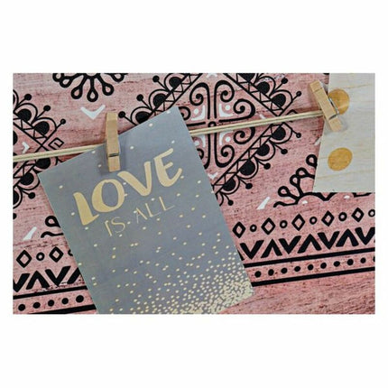 Fotorahmen DKD Home Decor 50,5 x 3,5 x 70 cm Leinwand Braun Ethnisch