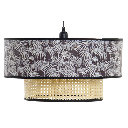Deckenlampe DKD Home Decor 40W natürlich Schwarz (46 x 46 x 25 cm)