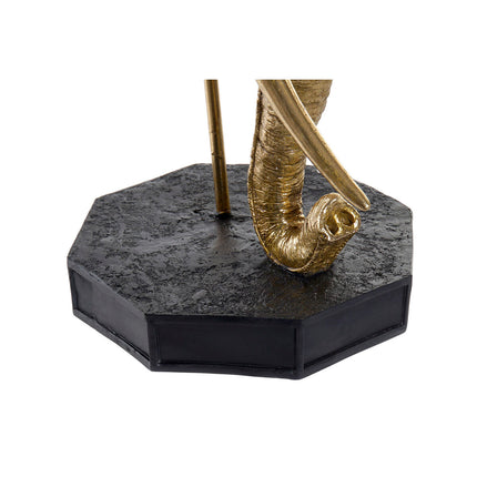 Deko-Figur DKD Home Decor Elefant Schwarz Gold Metall Harz Orientalisch (60 x 36 x 73 cm)