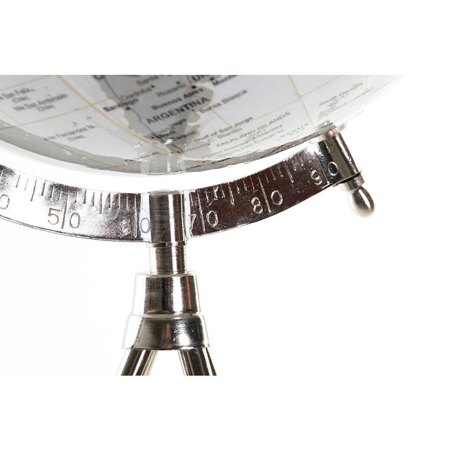 Terraqueo-Globus DKD Home Decor Weiß Metall Kunststoff (27 x 25 x 61 cm)