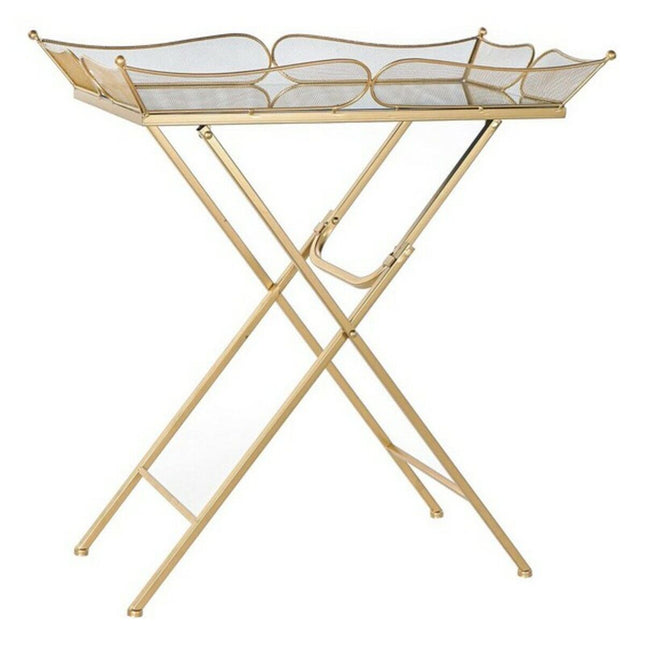 Beistelltisch DKD Home Decor Gold Spiegel Metall Holz MDF 69 x 38 x 75 cm