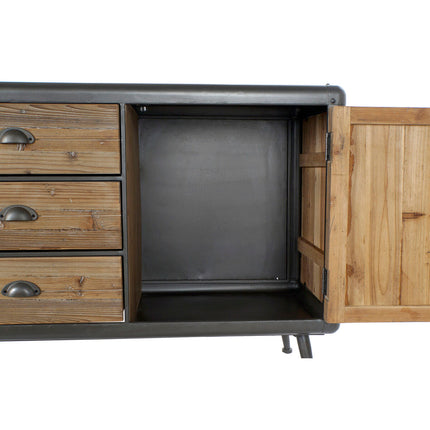 Anrichte DKD Home Decor MB-171204 144 x 45 x 75 cm Tanne natürlich Metall Hellgrau
