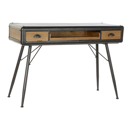 Schreibtisch DKD Home Decor Tanne natürlich Metall Hellgrau (118 x 52 x 84 cm)