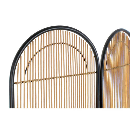 Spanische Wand DKD Home Decor Braun Metall Rattan (126 x 2 x 180 cm)