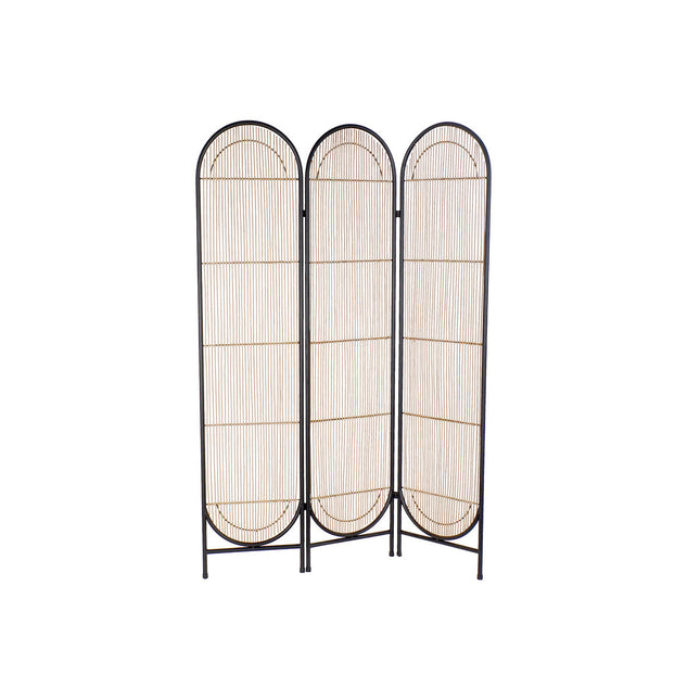 Spanische Wand DKD Home Decor Braun Metall Rattan (126 x 2 x 180 cm)