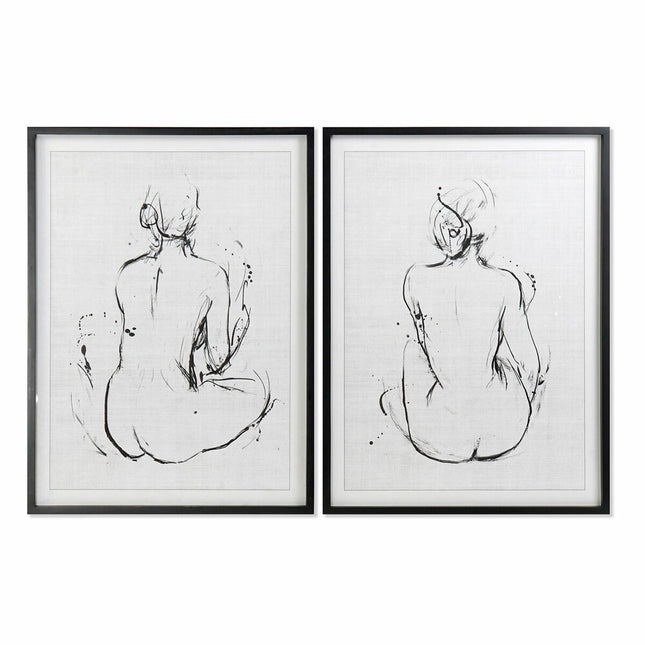 Bild DKD Home Decor 70 x 2,5 x 90 cm Damen Moderne (2 Stück)