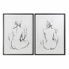 Bild DKD Home Decor 70 x 2,5 x 90 cm Damen Moderne (2 Stück)