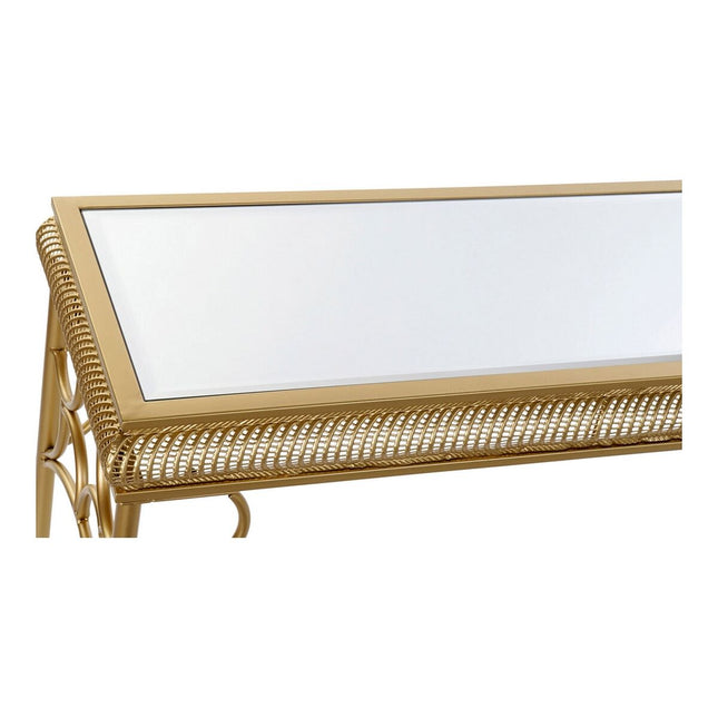 Konsole DKD Home Decor Spiegel Gold Metall Holz MDF 122 x 31 x 72 cm
