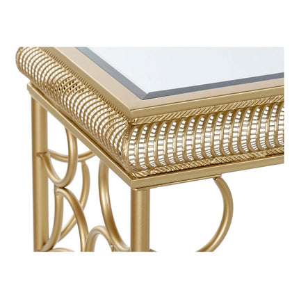 Konsole DKD Home Decor Spiegel Gold Metall Holz MDF 122 x 31 x 72 cm