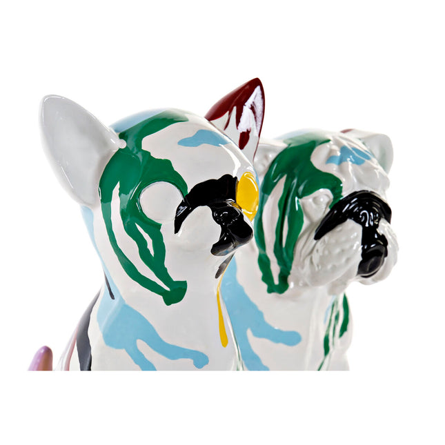 Deko-Figur DKD Home Decor Bunt Hund Lackierung 20 x 12,5 x 17,5 cm (2 Stück)