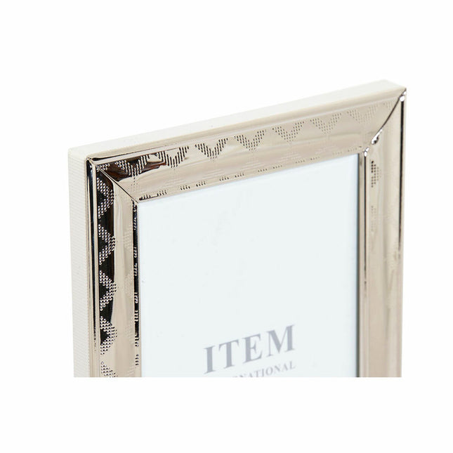 Fotorahmen DKD Home Decor Kristall Silberfarben Metall Papier Holz MDF
