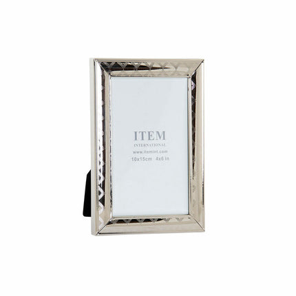 Fotorahmen DKD Home Decor Kristall Silberfarben Metall Papier Holz MDF