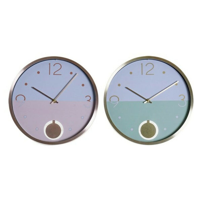 Wanduhr DKD Home Decor Pendel (2 pcs)
