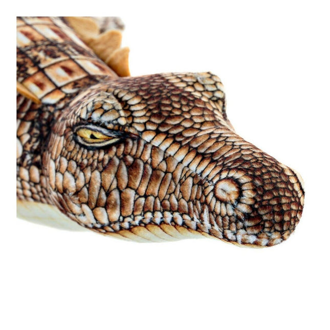 Plüschtier DKD Home Decor S3016335 46 x 22 x 8 cm Braun Für Kinder Krokodil