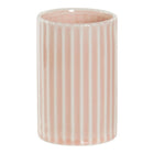 Zahnbürstenhalter DKD Home Decor Rosa Steingut (7.2 x 7.2 x 11.5 cm)