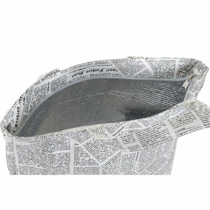 Lunchbox DKD Home Decor Thermal 23 x 14,5 x 20 cm Schwarz Weiß