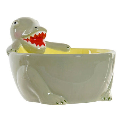 Schüssel DKD Home Decor Dinosaurier 13,7 x 15,7 x 10,2 cm grün Dolomite