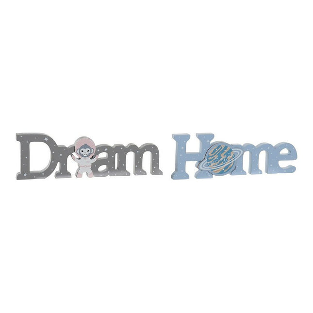 Deko-Figur DKD Home Decor Astro Monkey 29,5 x 3 x 9 cm natürlich (2 Stück)