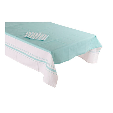 Tischdecke und Servietten DKD Home Decor 8424001736416 150 x 1 x 150 cm grün (5 pcs)