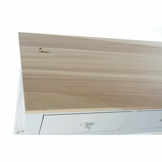 Konsole DKD Home Decor Weiß natürlich Pappel 100 x 32 x 85 cm