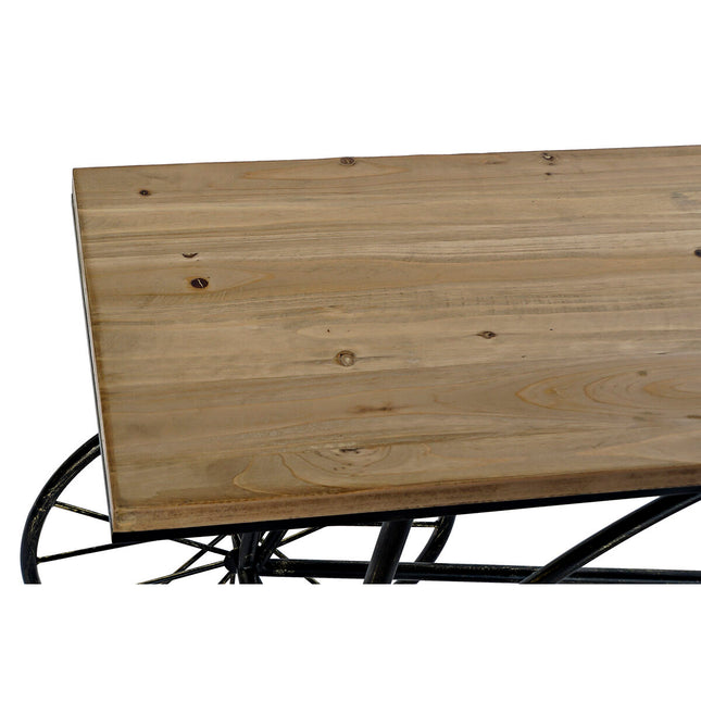 Konsole DKD Home Decor Tanne Schwarz Fahrrad Metall (128 x 40 x 82 cm)