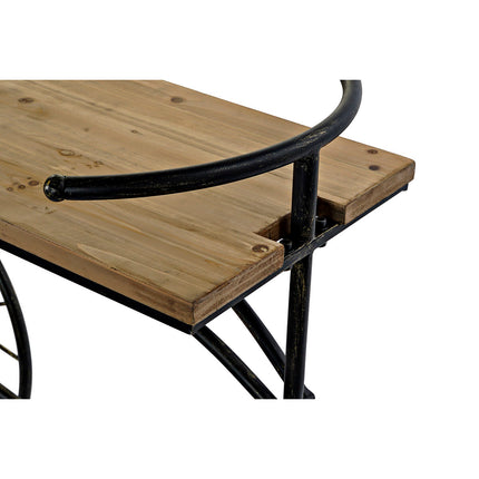 Konsole DKD Home Decor Tanne Schwarz Fahrrad Metall (128 x 40 x 82 cm)