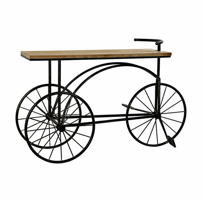 Konsole DKD Home Decor Tanne Schwarz Fahrrad Metall (128 x 40 x 82 cm)