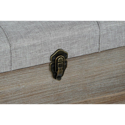Barhocker DKD Home Decor   Schwarz Grau Holz Braun Polyester (120 x 40 x 42 cm)