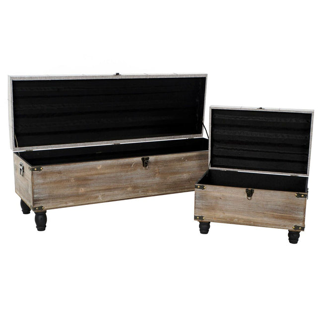 Barhocker DKD Home Decor   Schwarz Grau Holz Braun Polyester (120 x 40 x 42 cm)