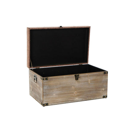 Truhensatz DKD Home Decor 65 x 38 x 34 cm natürlich Grau Beige Holz Braun Traditionell