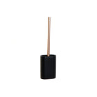 Toilettenbürste DKD Home Decor Schwarz Gold Harz (10 x 6 x 40 cm)