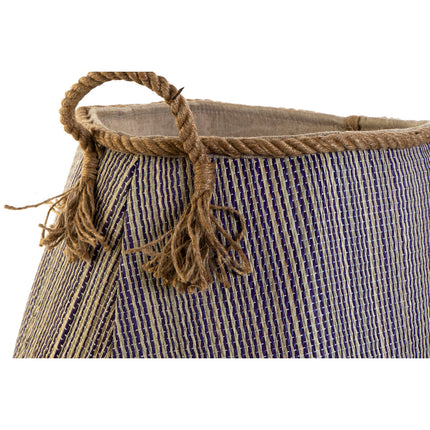 Korb DKD Home Decor 40 x 40 x 45 cm Naturfaser (2 Stück)