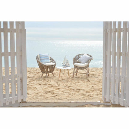 Havestol DKD Home Decor 8424001750108 Weiß Bunt natürlich 64 x 70 x 85 cm 62 x 65 x 85 cm