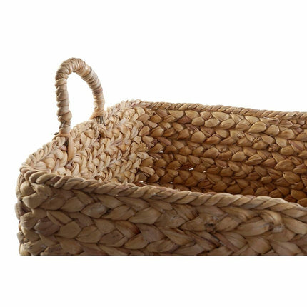 Korb-Set DKD Home Decor natürlich Braun Binsen (42 x 42 x 39 cm) (2 Stücke)