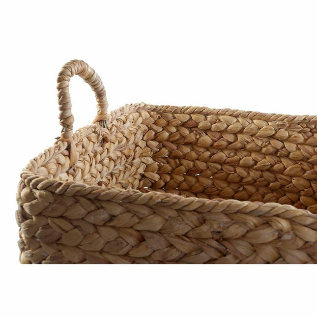 Korb-Set DKD Home Decor natürlich Braun Binsen (42 x 42 x 39 cm) (2 Stücke)