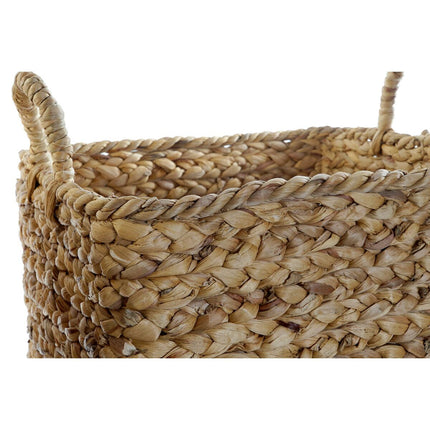 Korb-Set DKD Home Decor natürlich Braun Binsen (42 x 42 x 39 cm) (2 Stücke)