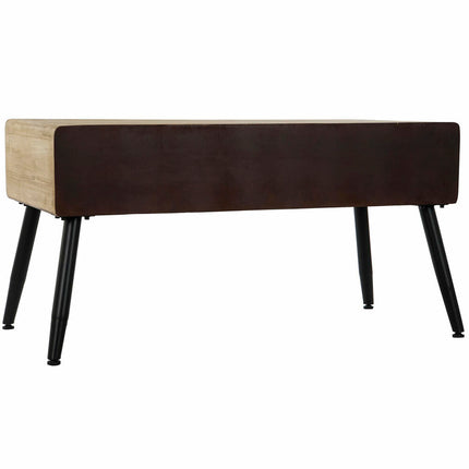 Beistelltisch DKD Home Decor Braun Schwarz Metall Tanne 100 x 50 x 52,5 cm
